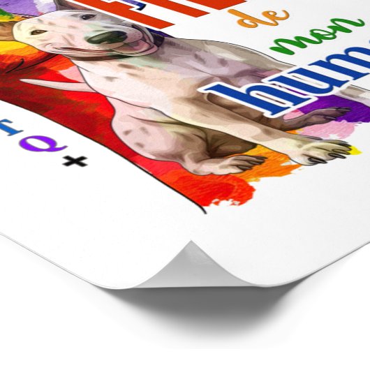 Miniatur Bullterhund Poster (Ecke)