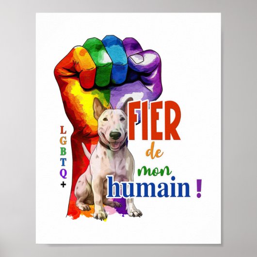 Miniatur Bullterhund Poster (Vorne)