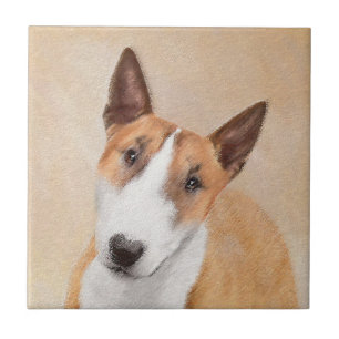 Miniatur-Bullterrier-Malerei - Süßes Original Do Fliese