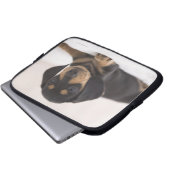 Miniatur-Dackel Laptopschutzhülle (Vorne Knopf)