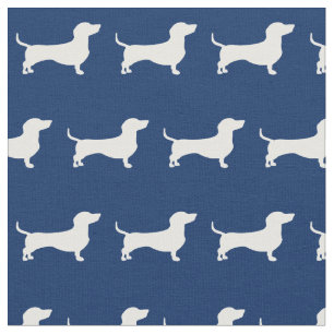 Miniatur Dackel Weiner Dog Pet Navy Blau Stoff