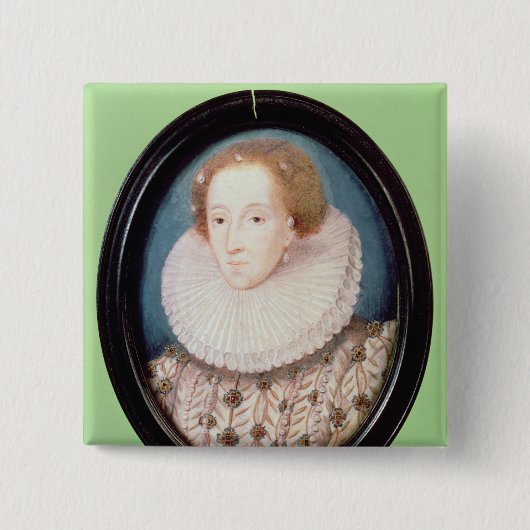 Miniatur der Königin Elizabeth I Button (Vorderseite)