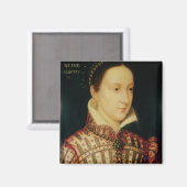Miniatur der Mary Queen of Schotten, c.1560 Magnet (Vorderseite/Rückseite)
