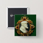 Miniatur, die das Porträt von Charles I von Button (Vorne & Hinten)