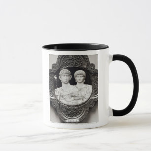 Miniatur, die Kaiser Honorius und seine Ehefrau Tasse