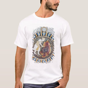 Miniatur, die Kaiser Shah Jahan Tötungslöwe T-Shirt
