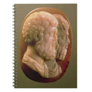 Miniatur, die Marcus Aurelius (121-180) darstellt Notizblock