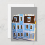 Miniatur-Doll-Karte Feiertagskarte (Vorne/Hinten)