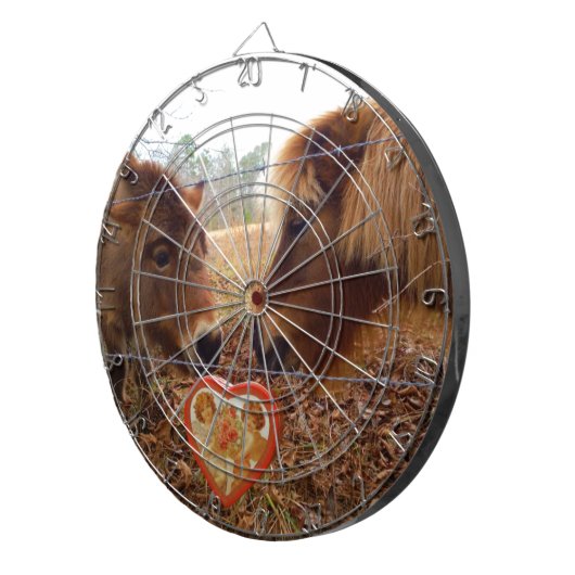 Miniatur Donkey & Horse Herzstück Dartscheibe (Vorderseite rechts)