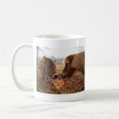 Miniatur Donkey & Horse Herzstück Kaffeetasse (Links)