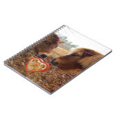 Miniatur Donkey & Horse Herzstück Notizblock (Linke Seite)