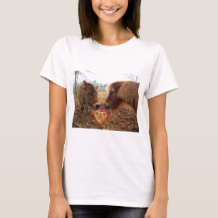 Miniatur Donkey & Horse Herzstück T-Shirt