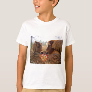 Miniatur Donkey & Horse Herzstück T-Shirt