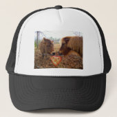 Miniatur Donkey & Horse Herzstück Truckerkappe (Vorderseite)