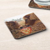 Miniatur Donkey & Horse Herzstück Untersetzer (Linke Seite)