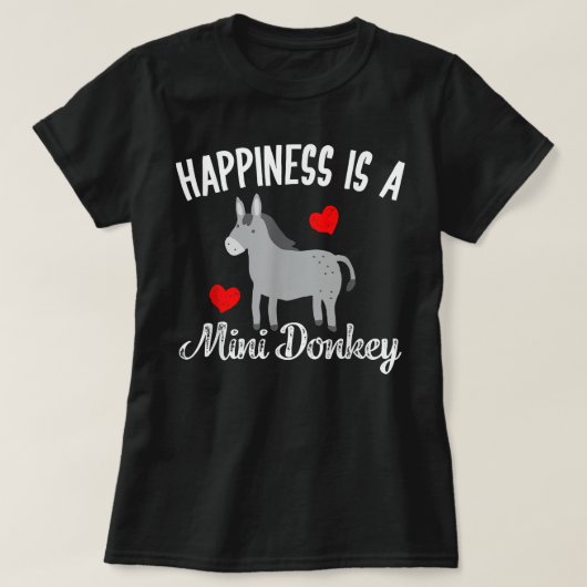 Miniatur Donkeys Rancher Bauer Mini Donkey Lover T-Shirt (Design vorne)