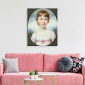 Miniatur eines jungen Mädchens Leinwanddruck (Insitu (Wohnzimmer))