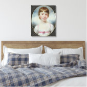 Miniatur eines jungen Mädchens Leinwanddruck (Insitu (Schlafzimmer))