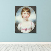 Miniatur eines jungen Mädchens Leinwanddruck (Insitu (Holzboden))