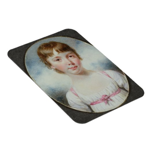 Miniatur eines jungen Mädchens Magnet (Rechte Seite)