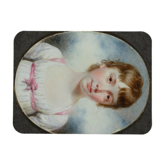Miniatur eines jungen Mädchens Magnet (Horizontal)