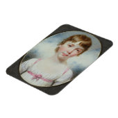 Miniatur eines jungen Mädchens Magnet (Linke Seite)