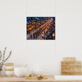 Miniatur-Fackellicht-Winterparade Poster (Küche)