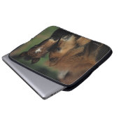 Miniatur-Fohlen 2 Laptopschutzhülle (Vorne Knopf)