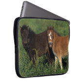 Miniatur fohlt im Gras Laptopschutzhülle (Vorne Rechts)