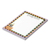 Miniatur Halloween Poodle Notizblock (Rotiert)