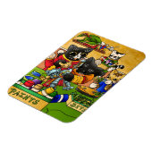 Miniatur Katzenkatze Modell Zeichnen Katzen Magnet (Linke Seite)