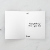 Miniatur Katzenkatze Modellmalerei Katzen Karte (Innenseite)