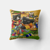 Miniatur Katzenkatze Modellmalerei Katzen Kissen (Rückseite)