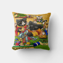 Miniatur Katzenkatze Modellmalerei Katzen Kissen