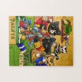 Miniatur Katzenkatze Modellmalerei Katzen Puzzle (Horizontal)