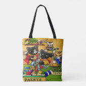 Miniatur Katzenkatze Modellmalerei Katzen Tasche (Rückseite)