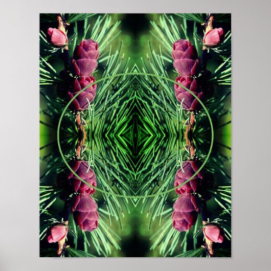 Miniatur-Kiefernrahmen erstellen Ihr eigenes Foto Poster (Vorne)