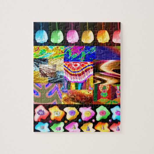 Miniatur-KUNST-Collage: Ideal GIFT Collection Puzzle (Vertikal)