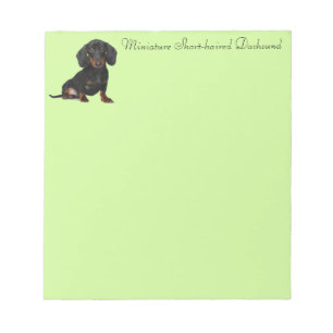 Miniatur Kurzer Dachsund Notizblock