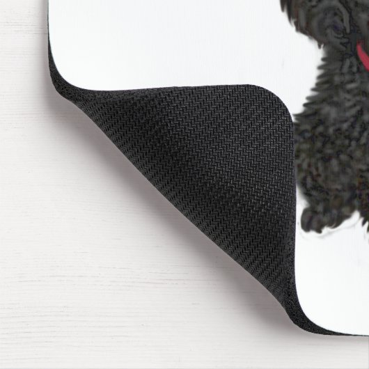 Miniatur- oder Spielzeugpoodle - Schwarz 1 Mousepad (Ecke)