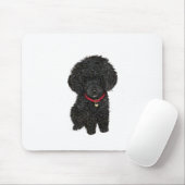 Miniatur- oder Spielzeugpoodle - Schwarz 1 Mousepad (Mit Mouse)