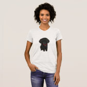 Miniatur- oder Spielzeugpoodle - Schwarz 1 T-Shirt (Vorne ganz)