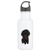 Miniatur- oder Spielzeugpoodle - Schwarz 1 Trinkflasche (Vorderseite)