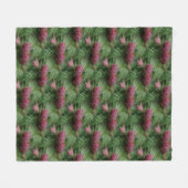 Miniatur Pine Cones Nattern Muster Fleecedecke (Vorderseite (Horizontal))