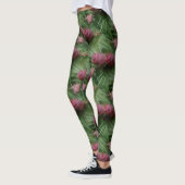 Miniatur Pine Cones Nattern Muster Leggings (Links)