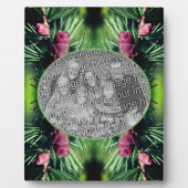 Miniatur-Pine-Kegel hinzufügen Ihr eigenes Foto Fotoplatte (Vorderseite)