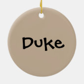 Miniatur Pinscher aka Button Liebe Keramik Ornament (Hinten)