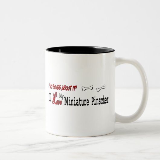 Miniatur Pinscher (I Liebe) Tasse (Rechts)