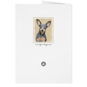 Miniatur Pinscher Malerei Niedlich Original Hunde  (Hinten)