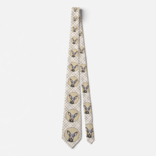 Miniatur Pinscher Malerei Niedlich Original Hunde  Krawatte